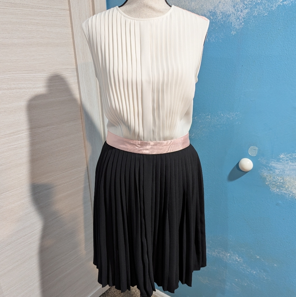 Ted Baker Elegant Black Pleated Skirt.